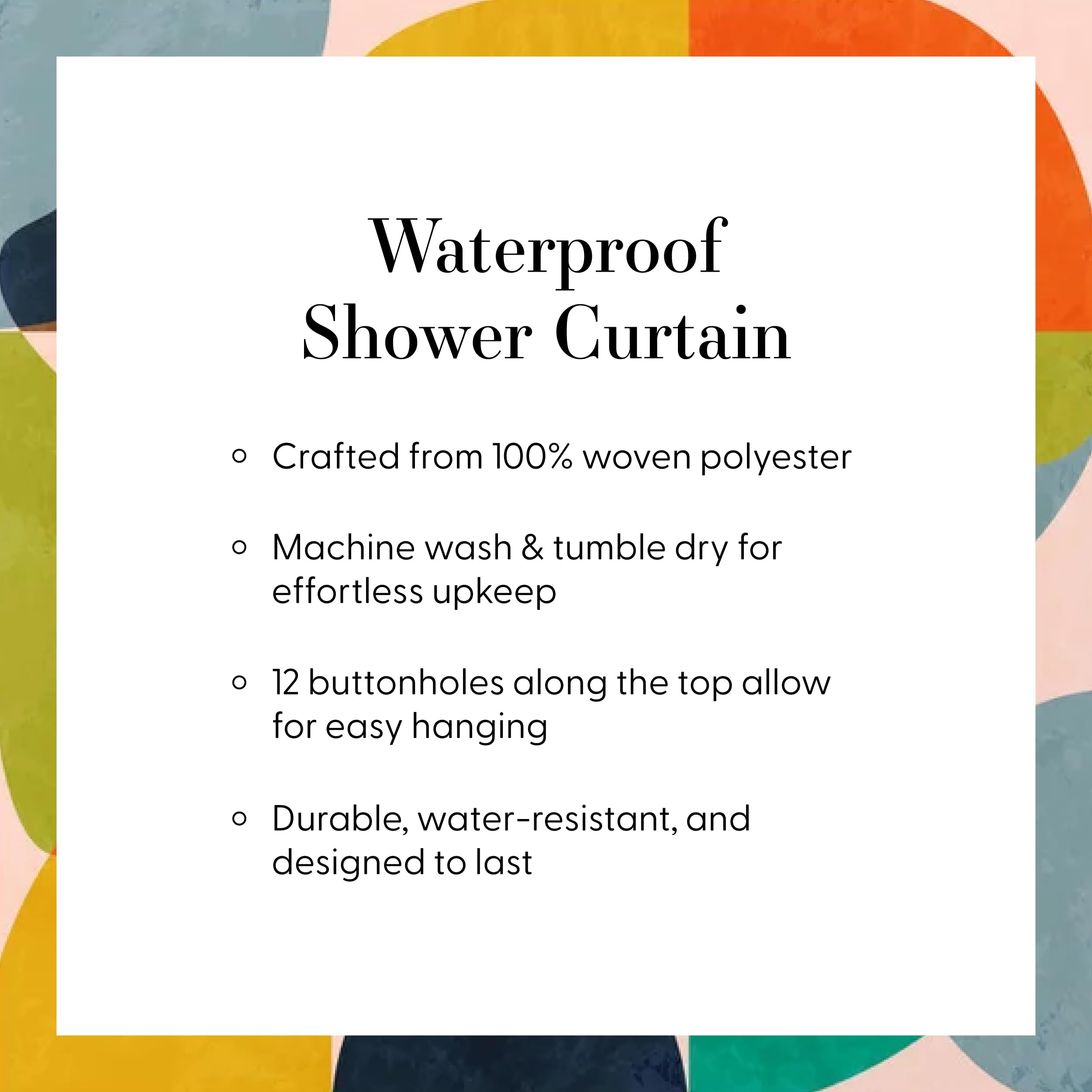 Society6 Shower Curtain - Bathroom Decor by Monika Strigel - Extra Long Fabric Shower Curtains for Bathroom, 71" x 74", Summer Mermaid II - Image 3